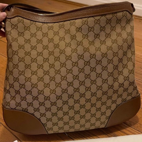 Gucci Bree GG Monogram Hobo Bag 👜 Excellent Preloved Condition w/ Dustbag & COA - Picture 8 of 17